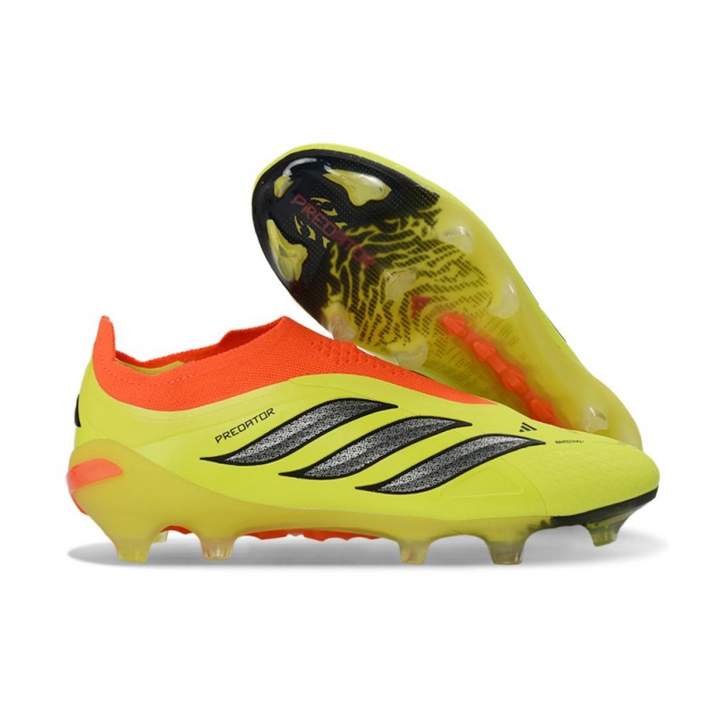 Fotbollsskor Adidas Predator Laceless Elite FG Gul Orange Svart för Herr 5 Billiga Fotbollsskor Fotbollsskor Adidas Predator Laceless Elite FG Gul Orange Svart 5