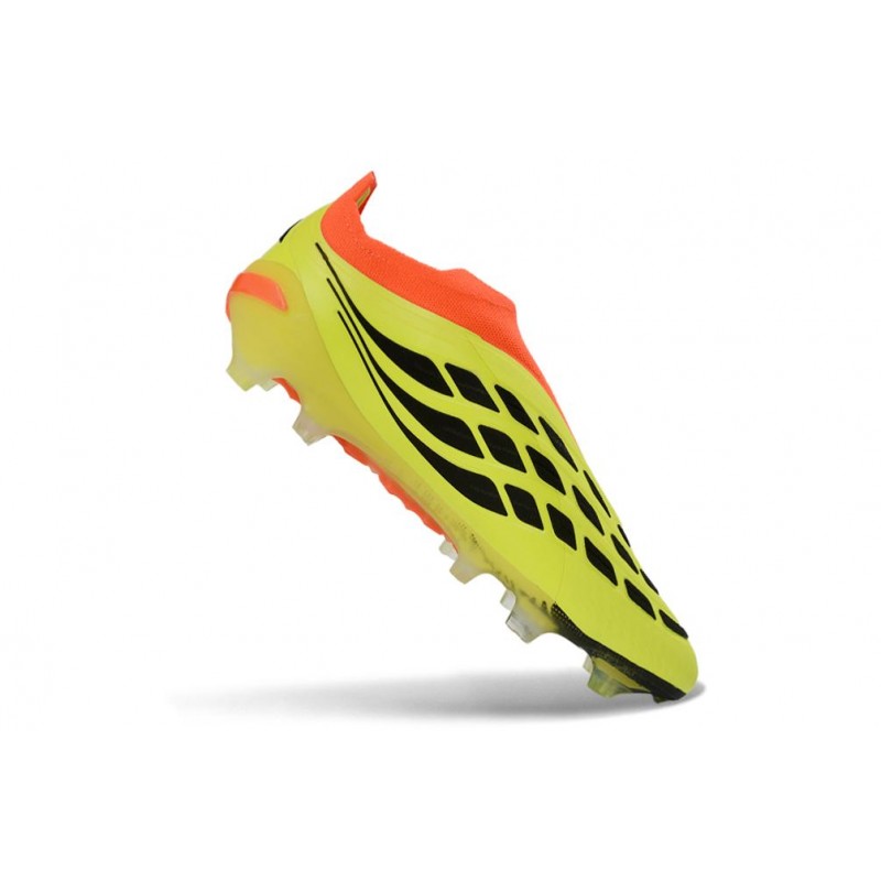 Fotbollsskor Adidas Predator Laceless Elite FG Gul Orange Svart för Herr 9 Billiga Fotbollsskor Fotbollsskor Adidas Predator Laceless Elite FG Gul Orange Svart 9