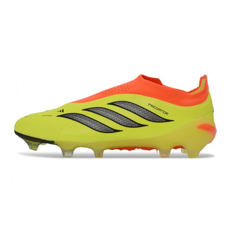 Fotbollsskor Adidas Predator Laceless Elite FG Gul Orange Svart för Herr 3 Billiga Fotbollsskor Fotbollsskor Adidas Predator Laceless Elite FG Gul Orange Svart 3