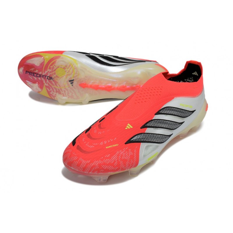 Fotbollsskor Adidas Predator Laceless Elite FG Röd Vit Svart för Herr 7 Billiga Fotbollsskor Fotbollsskor Adidas Predator Laceless Elite FG Röd Vit Svart 7