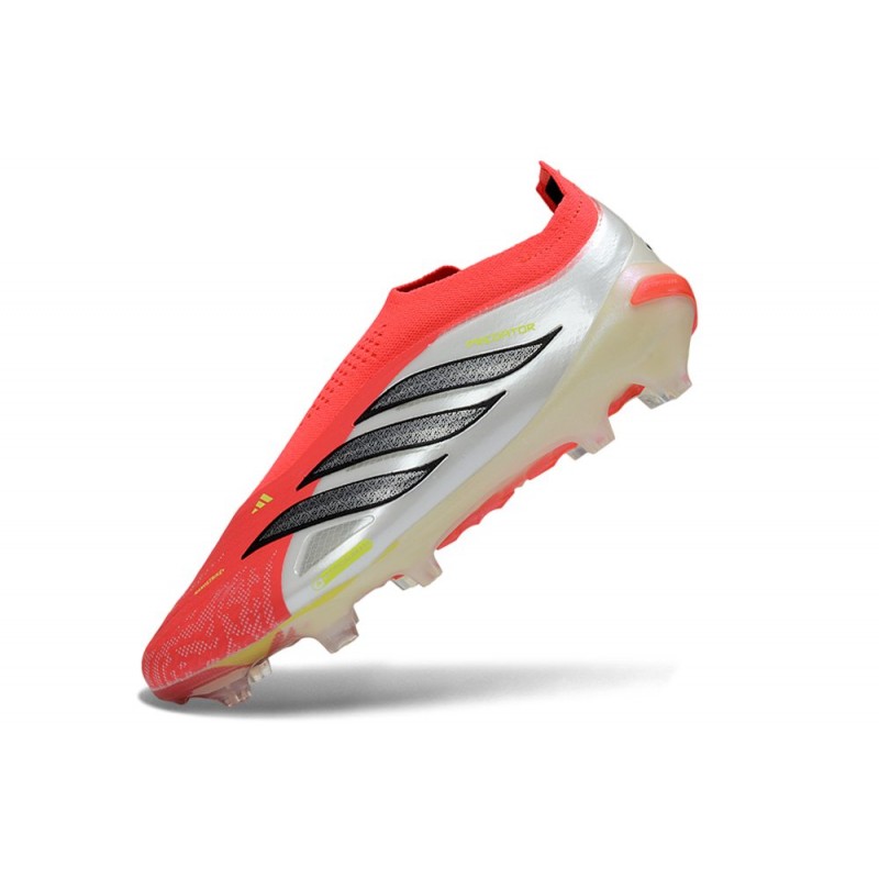 Fotbollsskor Adidas Predator Laceless Elite FG Röd Vit Svart för Herr 8 Billiga Fotbollsskor Fotbollsskor Adidas Predator Laceless Elite FG Röd Vit Svart 8