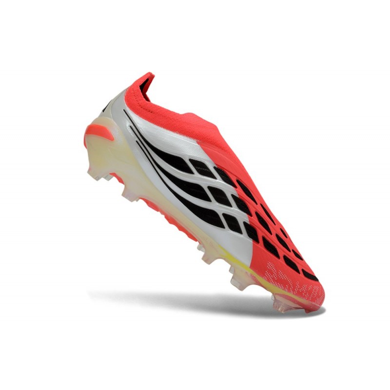 Fotbollsskor Adidas Predator Laceless Elite FG Röd Vit Svart för Herr 9 Billiga Fotbollsskor Fotbollsskor Adidas Predator Laceless Elite FG Röd Vit Svart 9