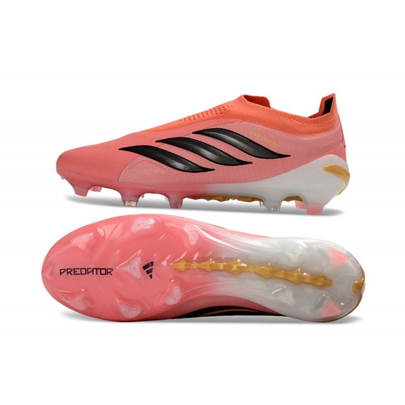 Fotbollsskor Adidas Predator Laceless Elite FG Rosa Svart för Herr 4 Billiga Fotbollsskor Fotbollsskor Adidas Predator Laceless Elite FG Rosa Svart 4