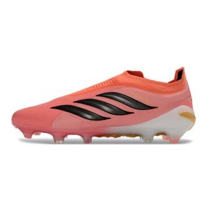 Fotbollsskor Adidas Predator Laceless Elite FG Rosa Svart för Herr Billiga Fotbollsskor Fotbollsskor Adidas Predator Laceless Elite FG Rosa Svart