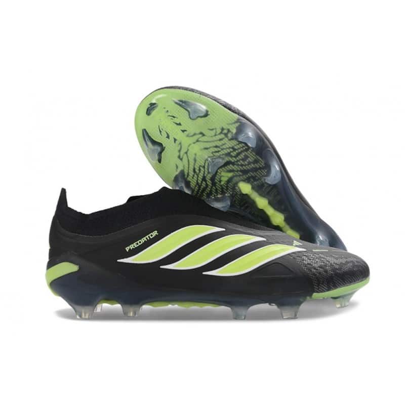 Fotbollsskor Adidas Predator Laceless Elite FG Svart Grön för Herr 5 Billiga Fotbollsskor Fotbollsskor Adidas Predator Laceless Elite FG Svart Grön 5