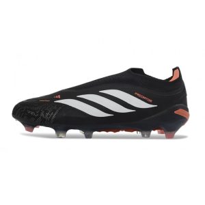 Fotbollsskor Adidas Predator Laceless Elite FG Svart Vit för Herr Billiga Fotbollsskor Fotbollsskor Adidas Predator Laceless Elite FG Svart Vit