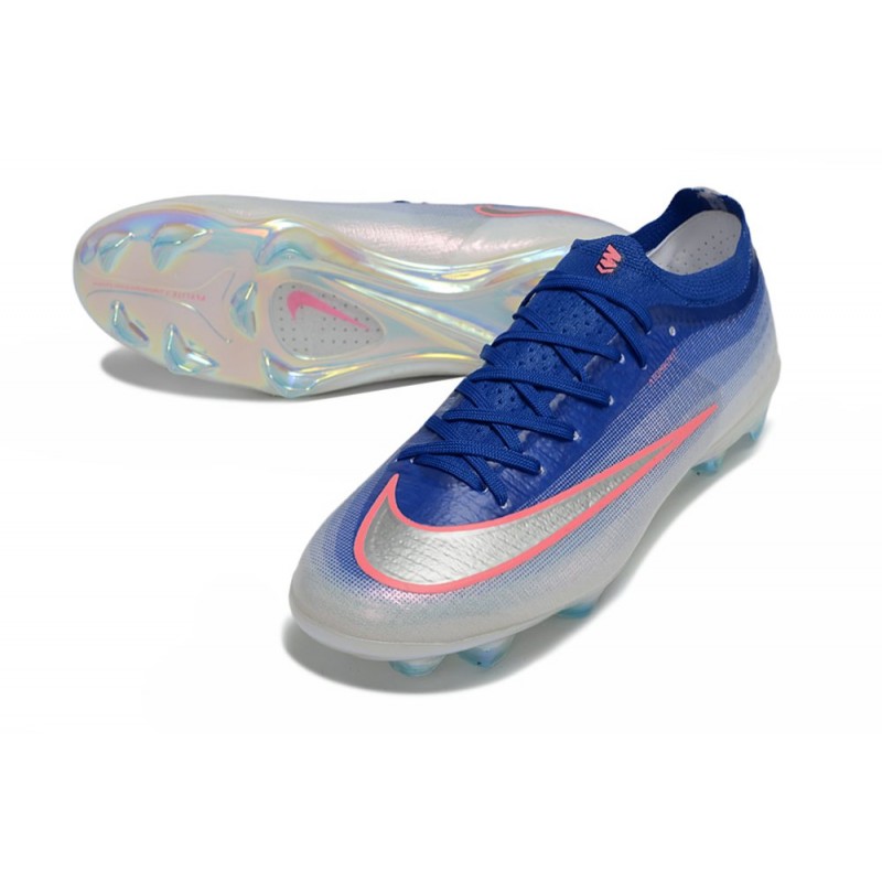 Fotbollsskor för Män Nike Air Zoom Mercurial Vapor XVII Elite FG Blå Vit Rosa för Herr 7 Billiga Fotbollsskor Fotbollsskor för Män Nike Air Zoom Mercurial Vapor XVII Elite FG Blå Vit Rosa 7