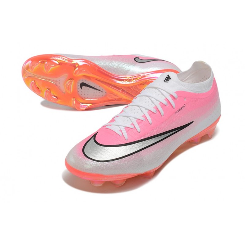 Fotbollsskor för Män Nike Air Zoom Mercurial Vapor XVII Elite FG Rosa Silver för Herr 7 Billiga Fotbollsskor Fotbollsskor för Män Nike Air Zoom Mercurial Vapor XVII Elite FG Rosa Silver 7