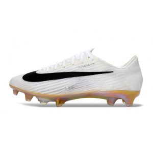 Fotbollsskor för Män Nike Air Zoom Mercurial Vapor XVII Elite FG Vit Svart Guld för Herr Billiga Fotbollsskor Fotbollsskor för Män Nike Air Zoom Mercurial Vapor XVII Elite FG Vit Svart Guld