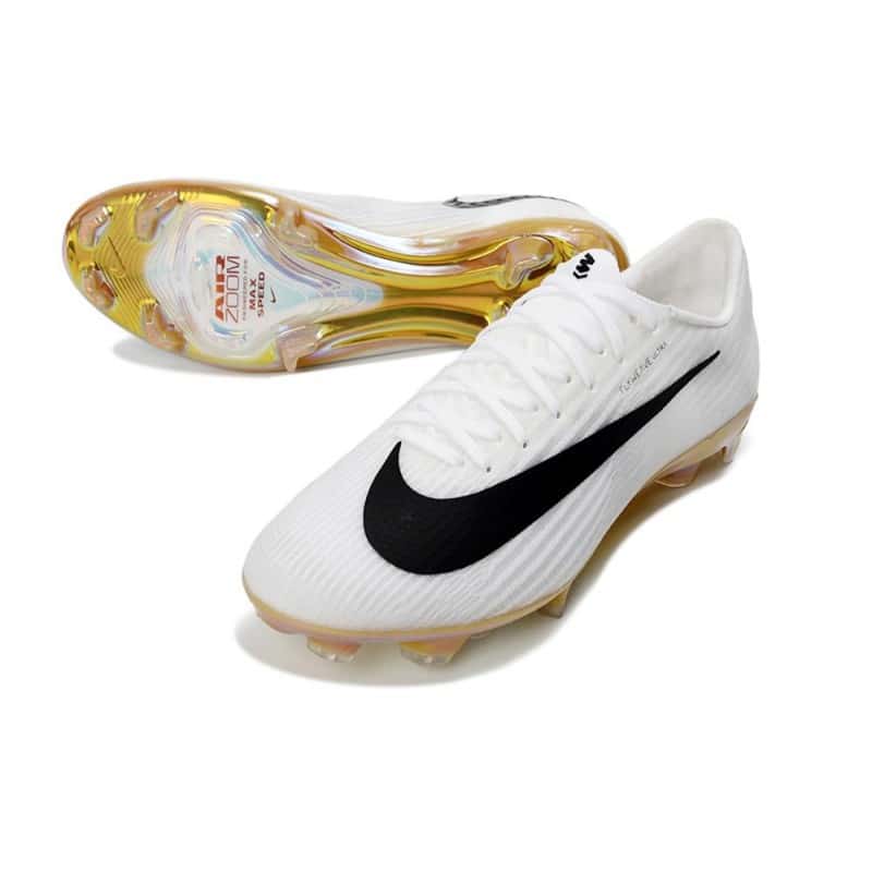Fotbollsskor för Män Nike Air Zoom Mercurial Vapor XVII Elite FG Vit Svart Guld för Herr 7 Billiga Fotbollsskor Fotbollsskor för Män Nike Air Zoom Mercurial Vapor XVII Elite FG Vit Svart Guld 7