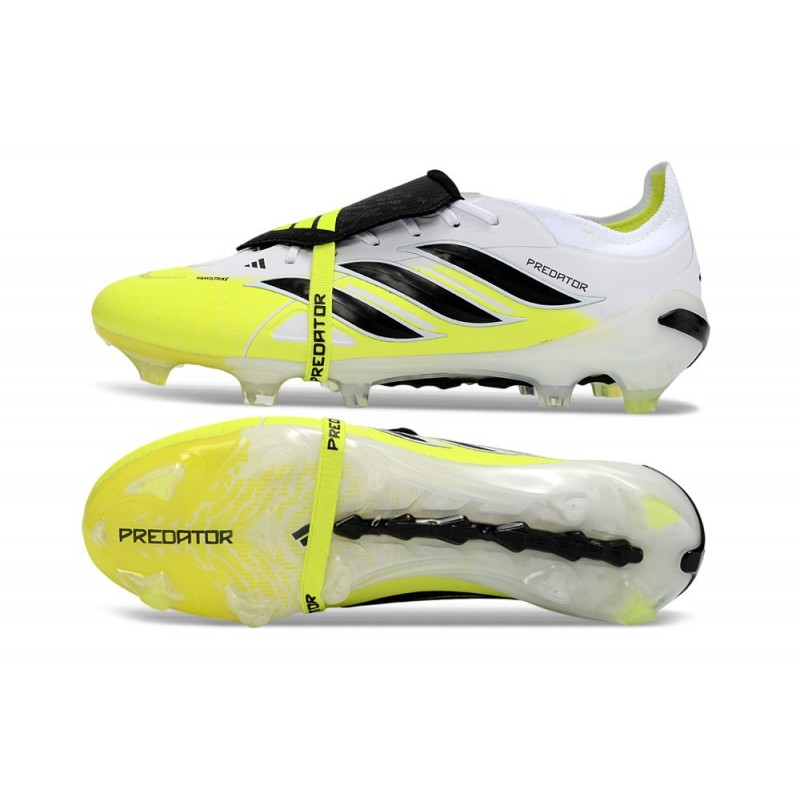 Billiga fotbollsskor Adidas Predator Elite FT FG Vit Svart Gul för Herr 4 Billiga Fotbollsskor Billiga fotbollsskor Adidas Predator Elite FT FG Vit Svart Gul 4