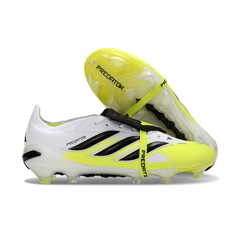 Billiga fotbollsskor Adidas Predator Elite FT FG Vit Svart Gul för Herr 5 Billiga Fotbollsskor Billiga fotbollsskor Adidas Predator Elite FT FG Vit Svart Gul 5