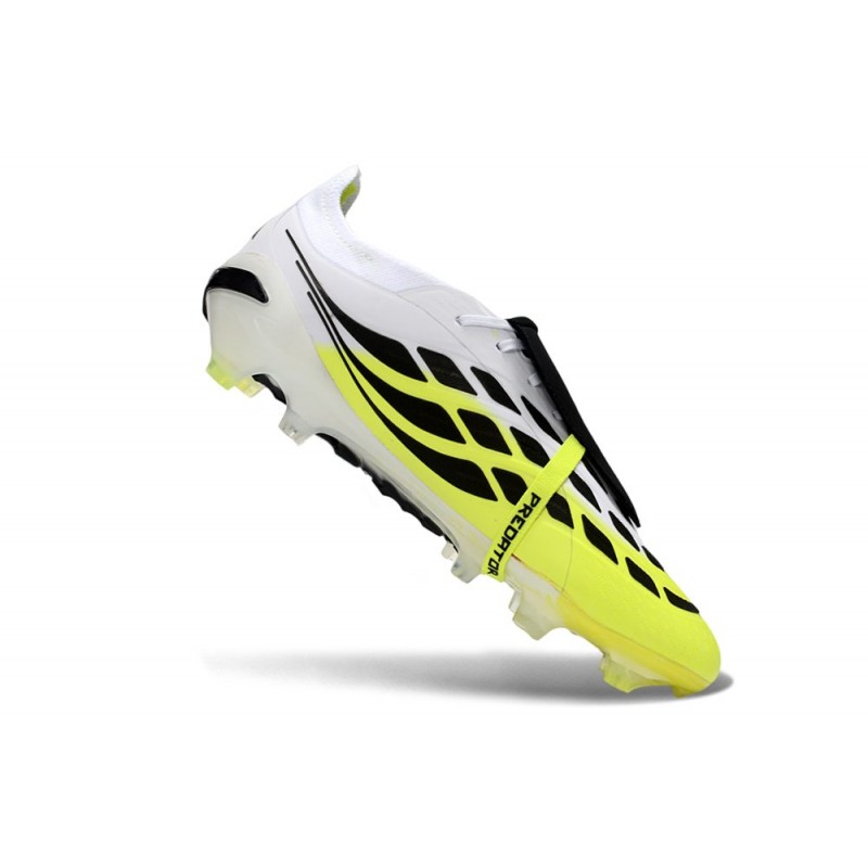 Billiga fotbollsskor Adidas Predator Elite FT FG Vit Svart Gul för Herr 9 Billiga Fotbollsskor Billiga fotbollsskor Adidas Predator Elite FT FG Vit Svart Gul 9