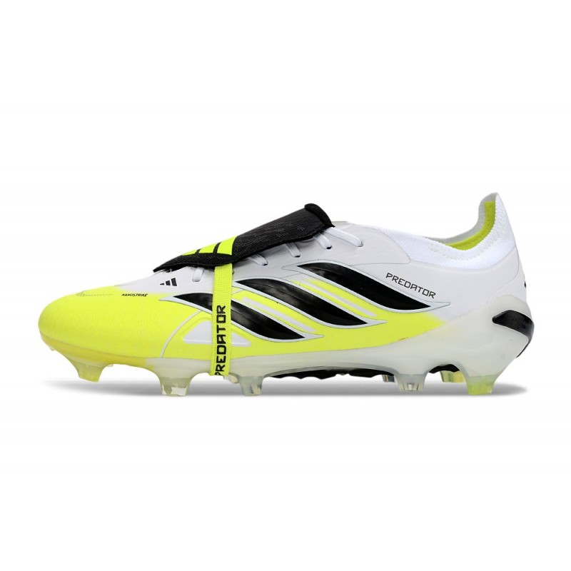 Billiga fotbollsskor Adidas Predator Elite FT FG Vit Svart Gul för Herr 3 Billiga Fotbollsskor Billiga fotbollsskor Adidas Predator Elite FT FG Vit Svart Gul 3
