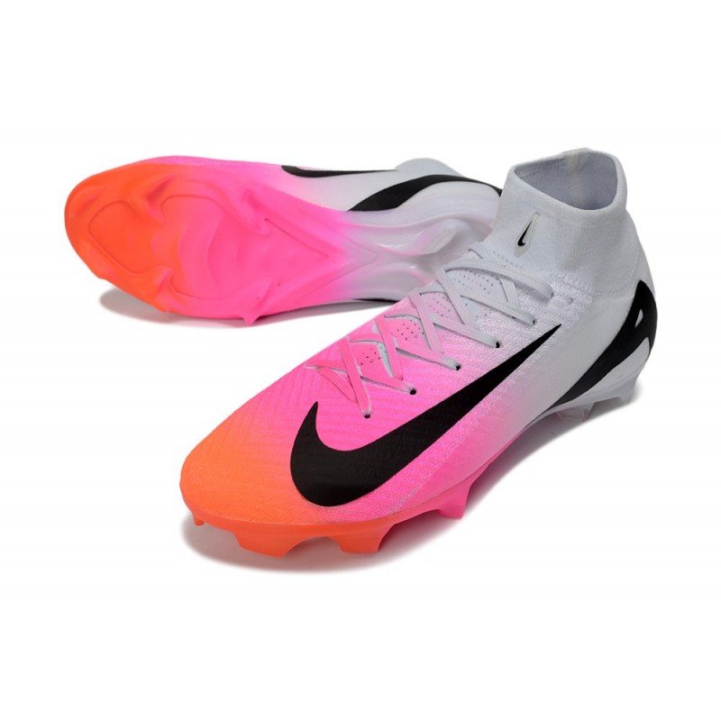 Fotbollsskor Nike Air Zoom Mercurial Superfly 10 Elite FG Rosa Svart Vit för Herr 7 Billiga Fotbollsskor Fotbollsskor Nike Air Zoom Mercurial Superfly 10 Elite FG Rosa Svart Vit 7