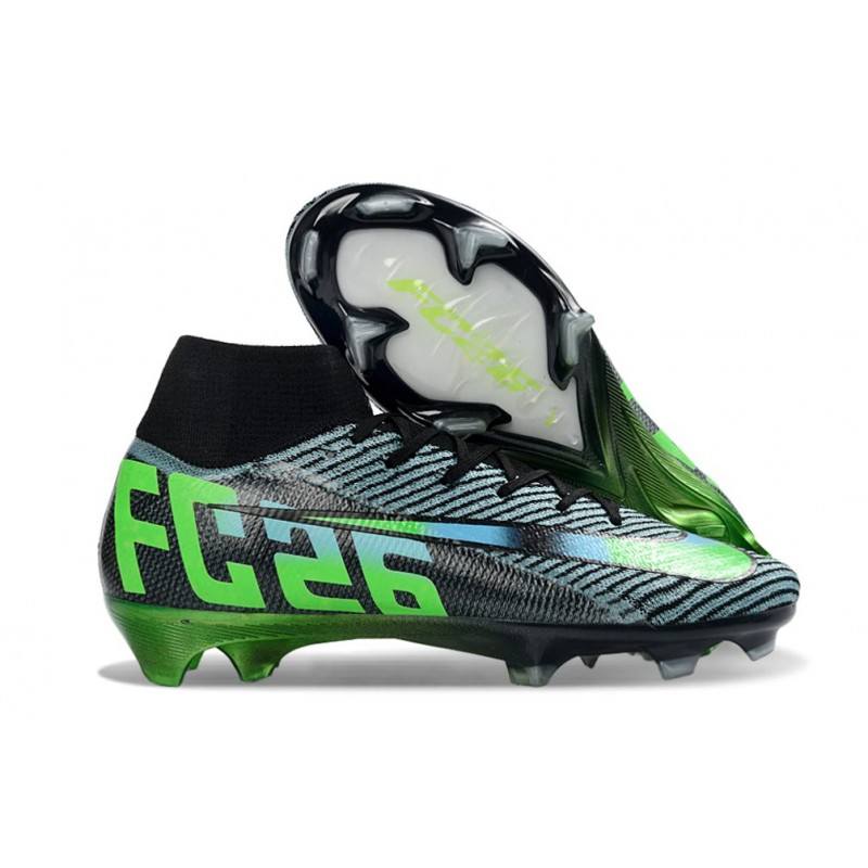 Fotbollsskor Nike Air Zoom Mercurial Superfly 10 Elite FG Svart Grön för Herr 5 Billiga Fotbollsskor Fotbollsskor Nike Air Zoom Mercurial Superfly 10 Elite FG Svart Grön 5