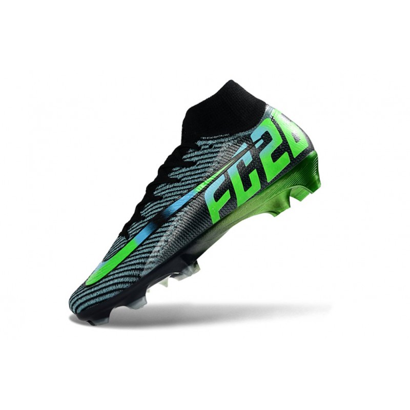 Fotbollsskor Nike Air Zoom Mercurial Superfly 10 Elite FG Svart Grön för Herr 8 Billiga Fotbollsskor Fotbollsskor Nike Air Zoom Mercurial Superfly 10 Elite FG Svart Grön 8