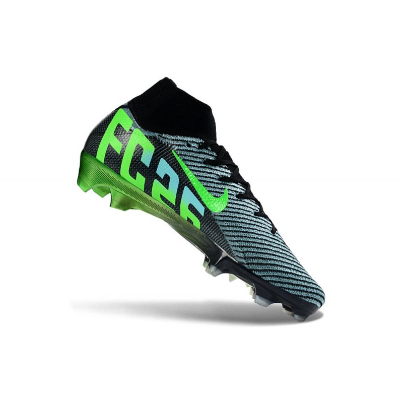 Fotbollsskor Nike Air Zoom Mercurial Superfly 10 Elite FG Svart Grön för Herr 9 Billiga Fotbollsskor Fotbollsskor Nike Air Zoom Mercurial Superfly 10 Elite FG Svart Grön 9