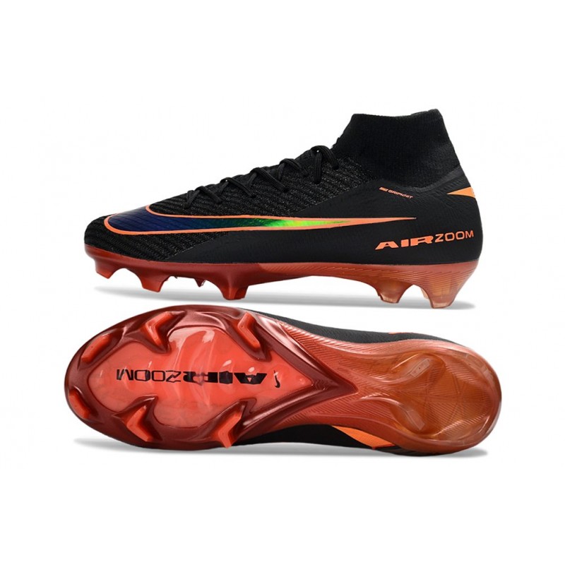 Fotbollsskor Nike Air Zoom Mercurial Superfly 10 Elite FG Svart Orange för Herr 4 Billiga Fotbollsskor Fotbollsskor Nike Air Zoom Mercurial Superfly 10 Elite FG Svart Orange 4