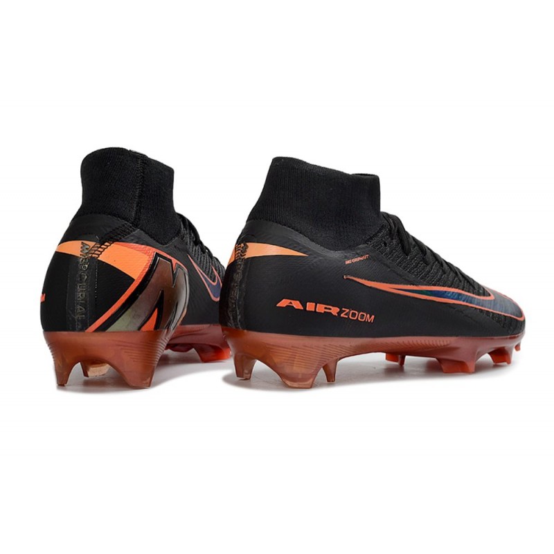 Fotbollsskor Nike Air Zoom Mercurial Superfly 10 Elite FG Svart Orange för Herr 6 Billiga Fotbollsskor Fotbollsskor Nike Air Zoom Mercurial Superfly 10 Elite FG Svart Orange 6