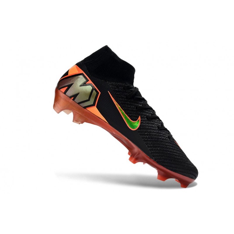 Fotbollsskor Nike Air Zoom Mercurial Superfly 10 Elite FG Svart Orange för Herr 9 Billiga Fotbollsskor Fotbollsskor Nike Air Zoom Mercurial Superfly 10 Elite FG Svart Orange 9