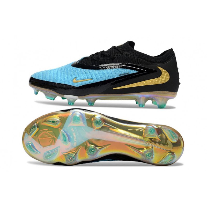 Billiga fotbollsskor Nike Phantom 6 Elite Low FG Blå Svart Guld för Herr 4 Billiga Fotbollsskor Billiga fotbollsskor Nike Phantom 6 Elite Low FG Blå Svart Guld 4