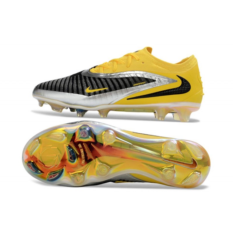 Billiga fotbollsskor Nike Phantom 6 Elite Low FG Gul Svart Silver för Herr 4 Billiga Fotbollsskor Billiga fotbollsskor Nike Phantom 6 Elite Low FG Gul Svart Silver 4