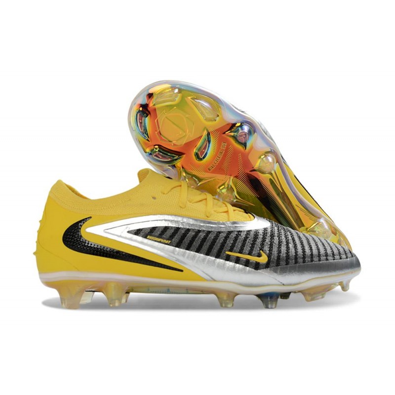Billiga fotbollsskor Nike Phantom 6 Elite Low FG Gul Svart Silver för Herr 5 Billiga Fotbollsskor Billiga fotbollsskor Nike Phantom 6 Elite Low FG Gul Svart Silver 5