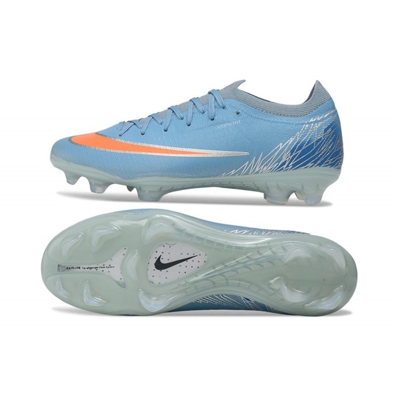 Nike Zoom Mercurial Vapor 17 Elite FG Blå Orange för Herr 4 Billiga Fotbollsskor Nike Zoom Mercurial Vapor 17 Elite FG Blå Orange 4