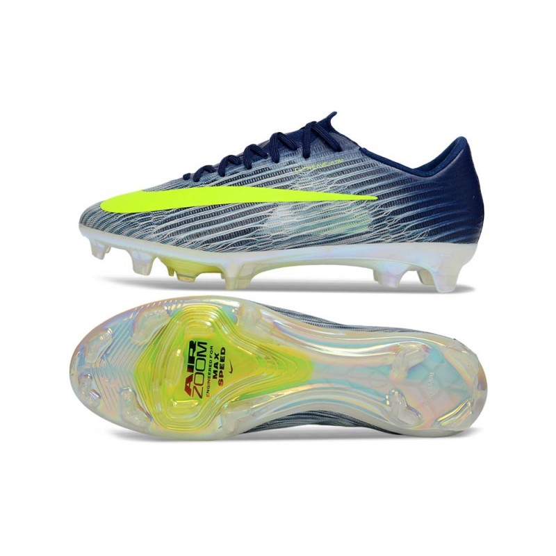 Nike Zoom Mercurial Vapor 17 Elite FG Blå Svart Grön för Herr 4 Billiga Fotbollsskor Nike Zoom Mercurial Vapor 17 Elite FG Blå Svart Grön 4