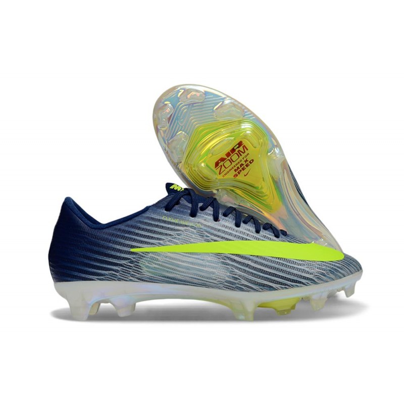 Nike Zoom Mercurial Vapor 17 Elite FG Blå Svart Grön för Herr 5 Billiga Fotbollsskor Nike Zoom Mercurial Vapor 17 Elite FG Blå Svart Grön 5