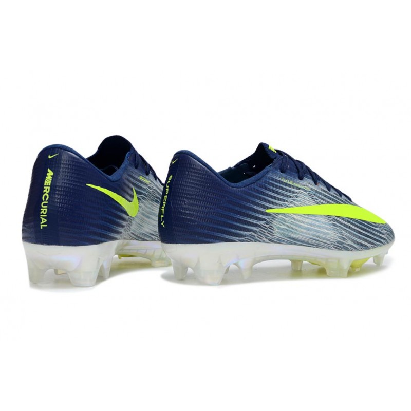 Nike Zoom Mercurial Vapor 17 Elite FG Blå Svart Grön för Herr 6 Billiga Fotbollsskor Nike Zoom Mercurial Vapor 17 Elite FG Blå Svart Grön 6