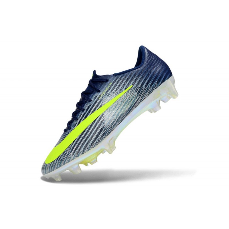 Nike Zoom Mercurial Vapor 17 Elite FG Blå Svart Grön för Herr 8 Billiga Fotbollsskor Nike Zoom Mercurial Vapor 17 Elite FG Blå Svart Grön 8
