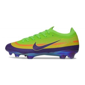 Nike Zoom Mercurial Vapor 17 Elite FG Grön Gul Lila för Herr Billiga Fotbollsskor Nike Zoom Mercurial Vapor 17 Elite FG Grön Gul Lila