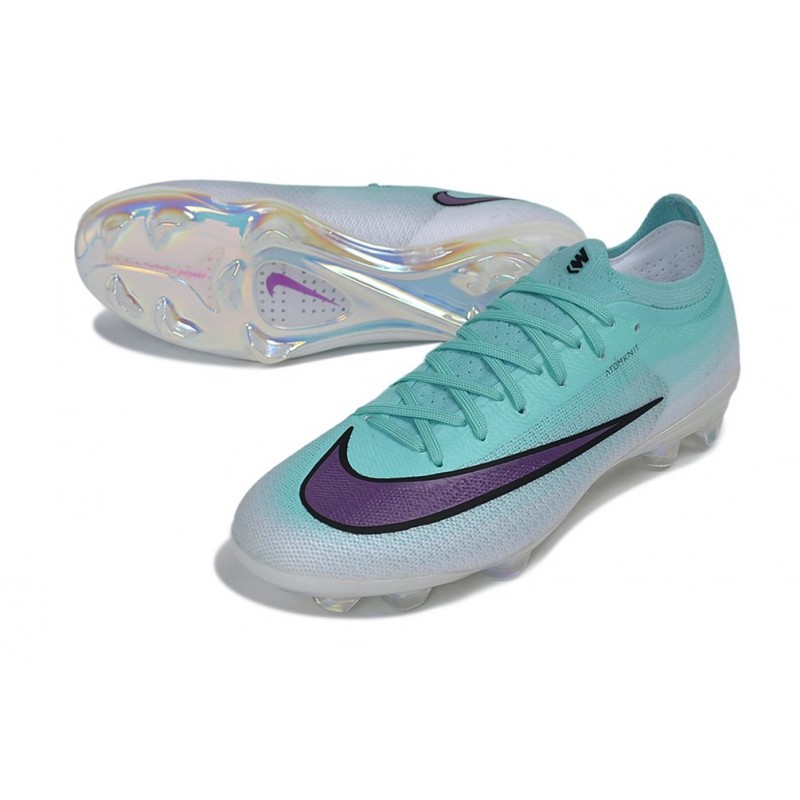 Nike Zoom Mercurial Vapor 17 Elite FG Grön Lila för Herr 7 Billiga Fotbollsskor Nike Zoom Mercurial Vapor 17 Elite FG Grön Lila 7