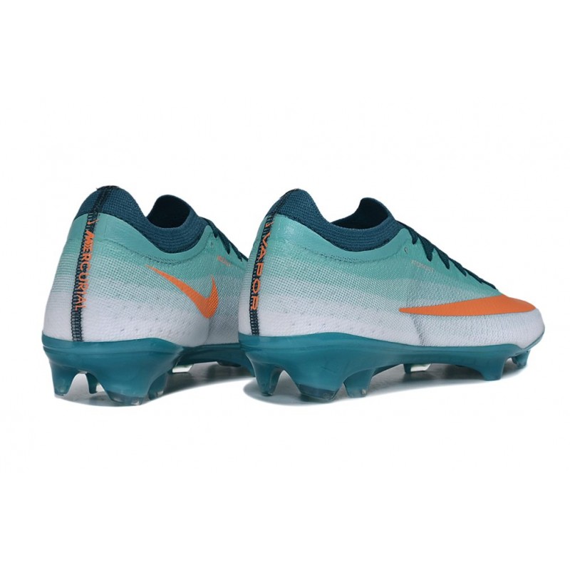 Nike Zoom Mercurial Vapor 17 Elite FG Grön Orange för Herr 6 Billiga Fotbollsskor Nike Zoom Mercurial Vapor 17 Elite FG Grön Orange 6