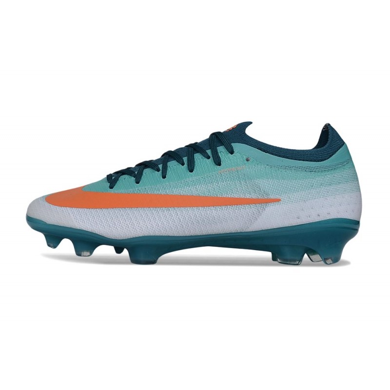 Nike Zoom Mercurial Vapor 17 Elite FG Grön Orange för Herr 3 Billiga Fotbollsskor Nike Zoom Mercurial Vapor 17 Elite FG Grön Orange 3
