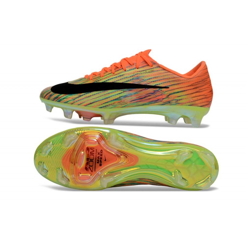 Nike Zoom Mercurial Vapor 17 Elite FG Orange Grön Svart för Herr 4 Billiga Fotbollsskor Nike Zoom Mercurial Vapor 17 Elite FG Orange Grön Svart 4