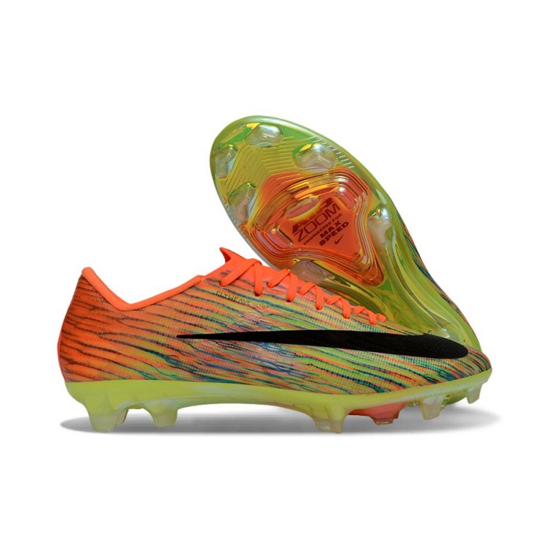 Nike Zoom Mercurial Vapor 17 Elite FG Orange Grön Svart för Herr 5 Billiga Fotbollsskor Nike Zoom Mercurial Vapor 17 Elite FG Orange Grön Svart 5