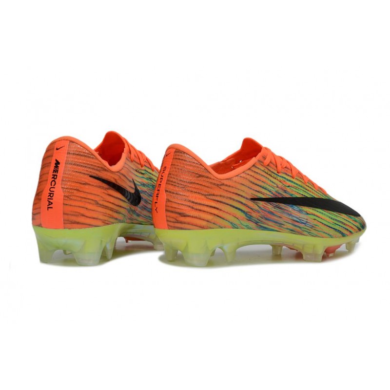Nike Zoom Mercurial Vapor 17 Elite FG Orange Grön Svart för Herr 6 Billiga Fotbollsskor Nike Zoom Mercurial Vapor 17 Elite FG Orange Grön Svart 6