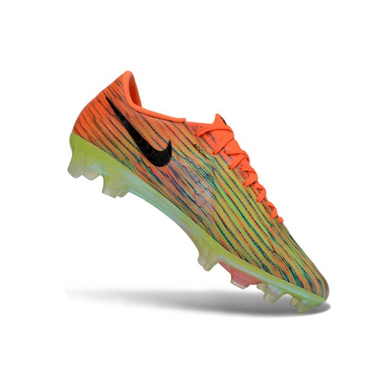Nike Zoom Mercurial Vapor 17 Elite FG Orange Grön Svart för Herr 9 Billiga Fotbollsskor Nike Zoom Mercurial Vapor 17 Elite FG Orange Grön Svart 9