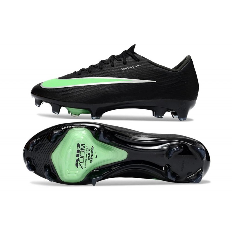 Nike Zoom Mercurial Vapor 17 Elite FG Svart Grön för Herr 4 Billiga Fotbollsskor Nike Zoom Mercurial Vapor 17 Elite FG Svart Grön 4