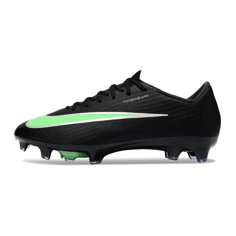 Nike Zoom Mercurial Vapor 17 Elite FG Svart Grön för Herr 3 Billiga Fotbollsskor Nike Zoom Mercurial Vapor 17 Elite FG Svart Grön 3