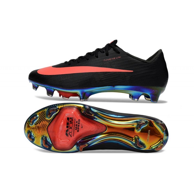 Nike Zoom Mercurial Vapor 17 Elite FG Svart Orange för Herr 4 Billiga Fotbollsskor Nike Zoom Mercurial Vapor 17 Elite FG Svart Orange 4