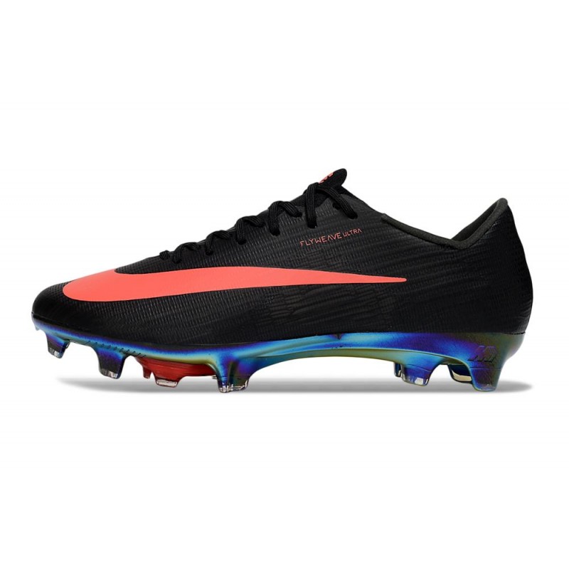 Nike Zoom Mercurial Vapor 17 Elite FG Svart Orange för Herr 3 Billiga Fotbollsskor Nike Zoom Mercurial Vapor 17 Elite FG Svart Orange 3
