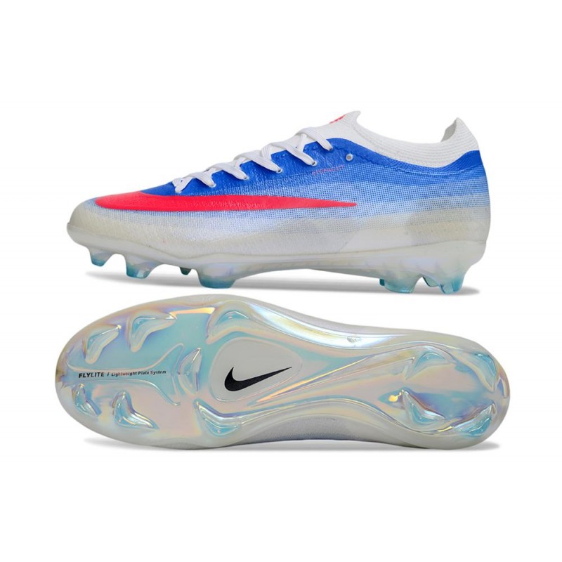 Nike Zoom Mercurial Vapor 17 Elite FG Vit Blå Röd för Herr 4 Billiga Fotbollsskor Nike Zoom Mercurial Vapor 17 Elite FG Vit Blå Röd 4
