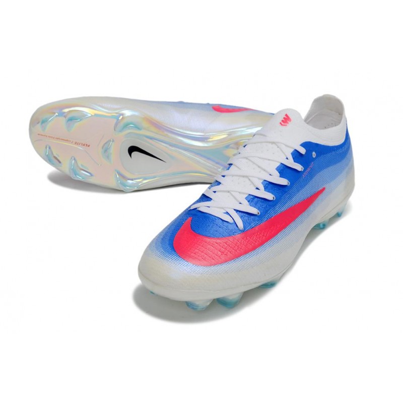 Nike Zoom Mercurial Vapor 17 Elite FG Vit Blå Röd för Herr 7 Billiga Fotbollsskor Nike Zoom Mercurial Vapor 17 Elite FG Vit Blå Röd 7