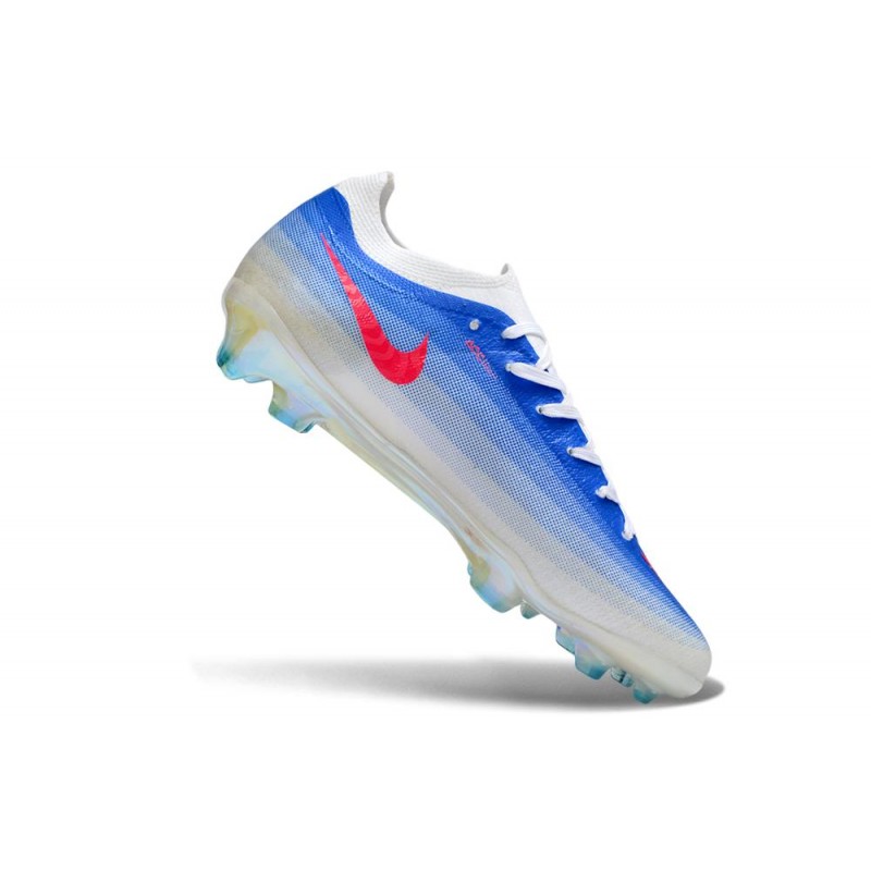 Nike Zoom Mercurial Vapor 17 Elite FG Vit Blå Röd för Herr 9 Billiga Fotbollsskor Nike Zoom Mercurial Vapor 17 Elite FG Vit Blå Röd 9