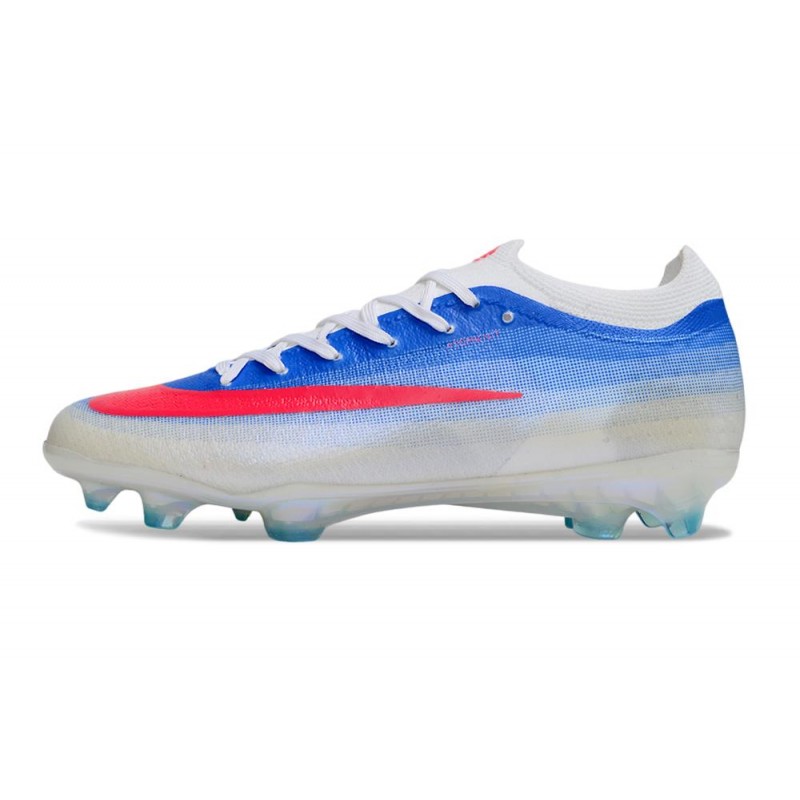 Nike Zoom Mercurial Vapor 17 Elite FG Vit Blå Röd för Herr 3 Billiga Fotbollsskor Nike Zoom Mercurial Vapor 17 Elite FG Vit Blå Röd 3