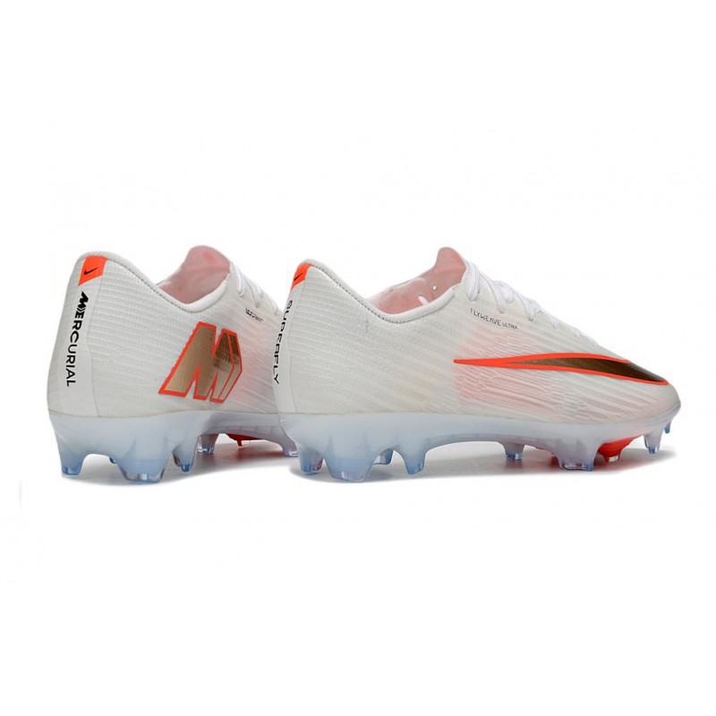 Nike Zoom Mercurial Vapor 17 Elite FG Vit Röd Guld för Herr 6 Billiga Fotbollsskor Nike Zoom Mercurial Vapor 17 Elite FG Vit Röd Guld 6